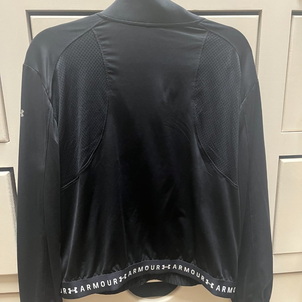 Women's Under Armour HeatGear Full Zip Training Jacket Size M - Picture 4 of 4